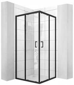 Cabina doccia Rea Vito Black Mat 80x80
