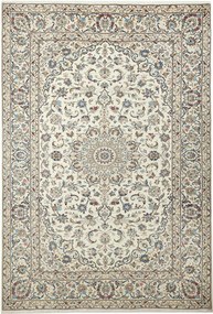 Kashan Tappeto 200x290 Beige (Iran) Annodato A Mano