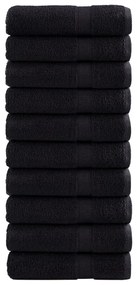 Asciugamani Da Doccia Solund 10 Pz Neri 70x140 Cm 600 G/m² /