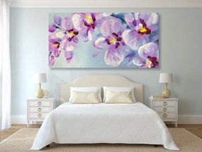 Quadro su tela – Fiori viola romantici