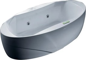 Vasca centrostanza THALIA bianco 170 x 190 cm con Idromassaggio whirpool 6 bocchette regolabili e 1 pannello frontale