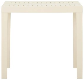 Tavolo da giardino bianco 79x65x72 cm in plastica