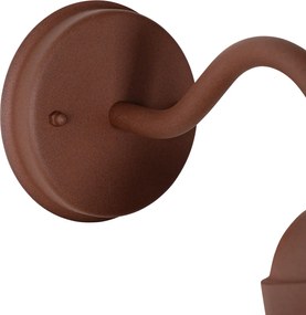 Lampada da parete moderna per esterni marrone ruggine IP44 - Kansas