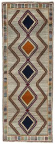 Gabbeh Tappeto 100 x 280 Nero (Iran) Annodato A Mano