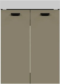 Mobile da bagno a terra L 60 x H 50 x P 50 cm corda opaco, 2 ante COLAVENE Alaqua