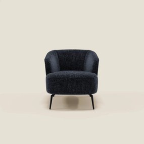 Renoa Poltroncina dall'eleganza moderna in tessuto smacchiabile T24 blu notte