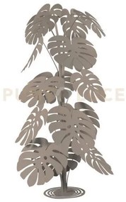 Pianta decorativa moderna monstera grande beige