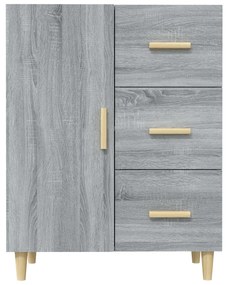 Credenza grigio sonoma 69,5x34x90 cm in legno multistrato