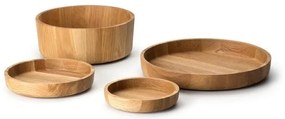 Continente C4134 - Ciotola in legno 25x4,8 cm rovere