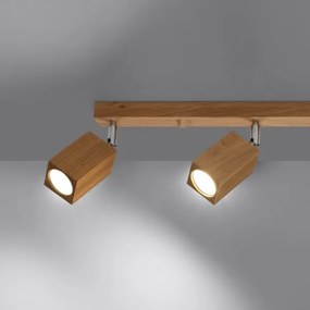 Sollux SL.1038 - Faretto KEKE 4xGU10/40W/230V quercia