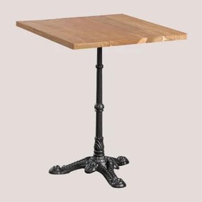 Tavolo da bar quadrato in legno di acacia Azteca ↔︎ 60 - Sklum