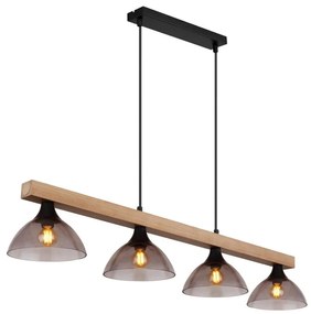 Globo 15544-4H - Lampadario a sospensione con filo LINDI 4xE14/15W/230V