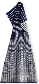 Asciugamano tipo terry bianco/blu in misto bambù 50x100 cm Nuance – JUNA