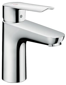 Rubinetto per lavabo a canna media Logis E100 cromo in ottone HANSGROHE P 11.9 cm H 16.4 cm