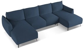 Divano angolare blu Malie – Makamii