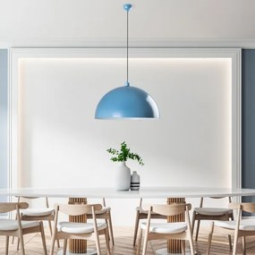 Lampadario a sospensione con filo KURE 1xE27/40W/230V blu