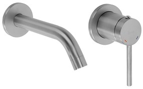 Rubinetto da parete Rea Clif Brush Nickle