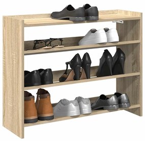 Scarpiera Rovere Sonoma 80x25x62 Cm İn Legno Multistrato /