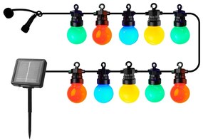 Catena luminosa 10 lampadine lunghezza 300 cm Lucas Multi - Sirius