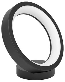 Lampada Da Tavolo Contemporanea Marghera-Z Acciaio Nero 4 Luci Led Integrato 4W