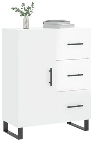 Credenza 69,5x34x90 cm in legno multistrato bianco lucido