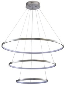 Lampadario LED a sospensione con filo LEA LED/60W/230V 4000K diametro 80 cm cromo