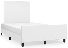 Giroletto Senza Materasso Bianco 120x190 Cm Similpelle /