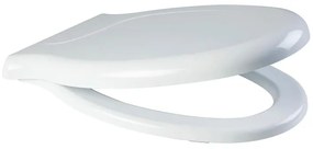 Copriwater Rossari ovale originale per serie sanitari PONTE GIULIO con chiusura rallentata in duroplast bianco