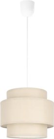 Brilagi - Lampadario sospeso RESNA con cavo 1xE27/60W/230V Ø 20 cm beige