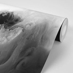 Carta da parati – Fiore interessante in bianco e nero