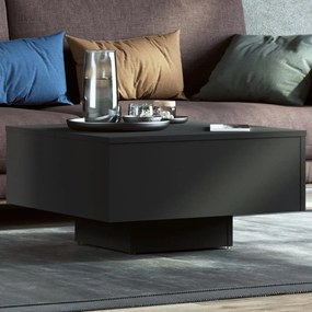 Tavolino Da Salotto Nero 60x60x31,5 Cm İn Legno Multistrato /