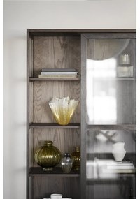 Vetrina marrone in rovere con ante scorrevoli 100x203 cm Hazelton - Rowico