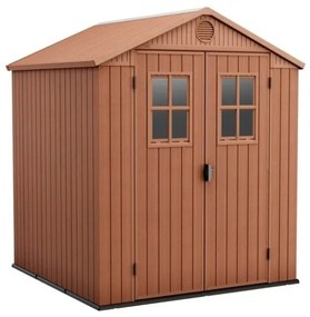 Casetta Da Giardino In Resina 190x244x221H Cm Darwin 6x8 Con Finestre Keter