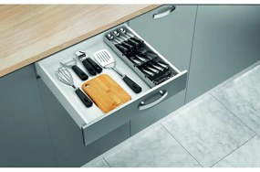 Credenza in plastica grigia per cassetto 15 x 49 cm - Metaltex