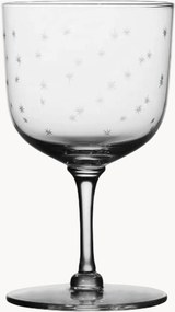 Set di 4 bicchieri da vino in cristallo soffiato Stars