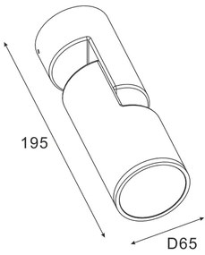 Zuma Line SJ14401 - Applique da esterno NOCTURNE 1xGU10/35W/230V IP65 nero