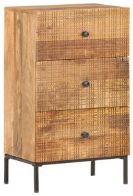 Credenza 45x30x75 Cm İn Legno Massello Di Mango /