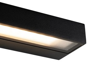 Lampada da parete moderna nera con LED IP65 - Hannah