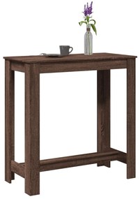 Tavolo Da Bar Rovere Marrone 102x50x103,5 Cm Legno Multistrato /