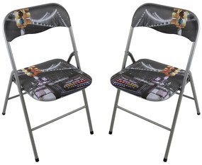 LUCIE - sedia pieghevole salvaspazio set da 2 city