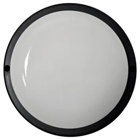 Plafoniera LED da esterno 8W/230V 4200K diam. 14 cm IP64 nera