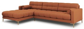 Divano angolare color mattone (angolo sinistro) Bali - Cosmopolitan Design