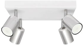 Faretto LED TUNE 4xGU10/4,8W/230V cromo opaco/bianco