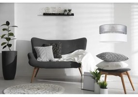 Lampadario su filo LIMA 1xE27/60W/230V argento/bianco