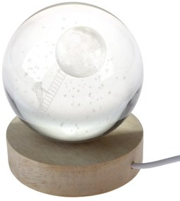 Decorazione luminosa di colore naturale con ricarica USB ø 8 cm – Dakls