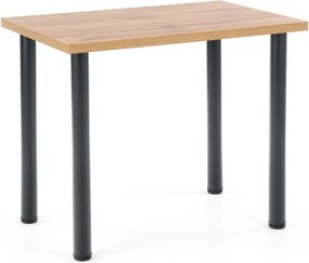 Tavolo Modex 2 in rovere/nero - L90 x L60 x H75