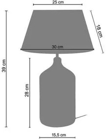 Tosel  Lampade d’ufficio lampada da comodino tondo vetro viola e bianco  Tosel