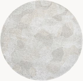 Tappeto rotondo jacquard lavabile da interno-esterno Coral