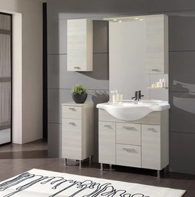Mobile sottolavabo e lavabo Rimini per vasca centrale larice L 81.5 x H 80 x P 33.5 cm