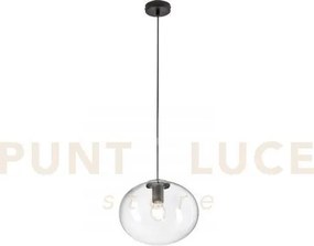 Lampadario a sospensione galaxy nera 1 luce attacco e27 30x152cm in...